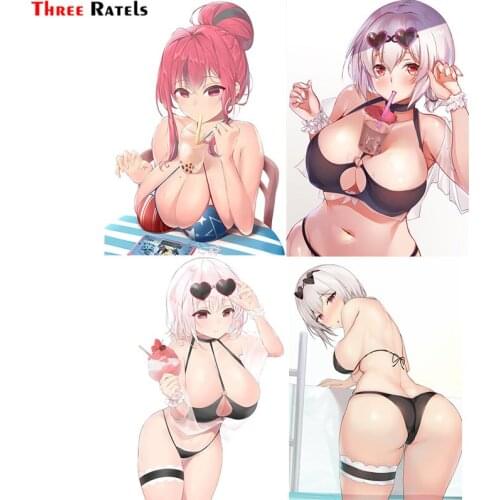 Three Ratels F461 Sirius Azur Lane Cleavage Dress Sticker For Laptop Car Motorcycle Fridge Bike Guitar Decals Auto Decoration