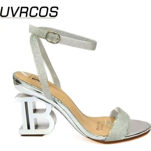 Latest Design African Style Womens Shoes Slippers with Metal Trim and Rhinestones for Ladies Designer Shoes Women Luxury 2021