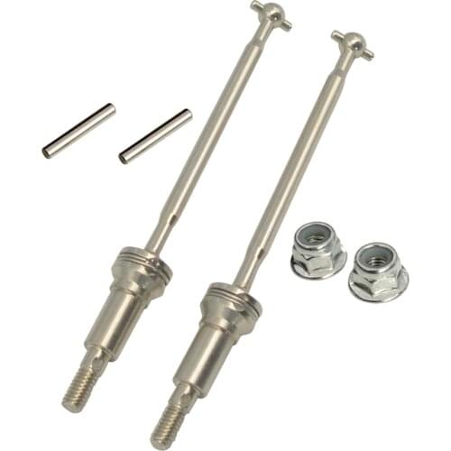 2x Alloy RC Car Front Drive Shaft For 1:16 9130 Four-wheel Drive Car Parts