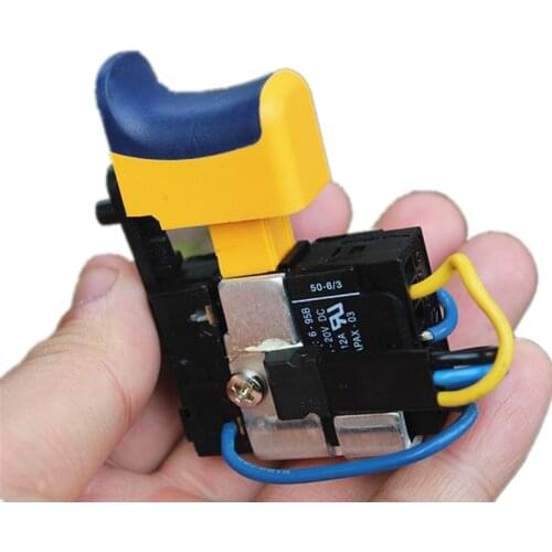 12V lithium rechargeable drill Hand drill Pistol drill Brushed DC Motor Speed switch Forward and reverse 7.2V6V