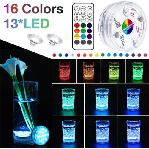 Underwater Light IP68 Waterproof Wear-resistant LED Submersible Swimming Pool Lamp With RF Remote For Aquarium Accessoires