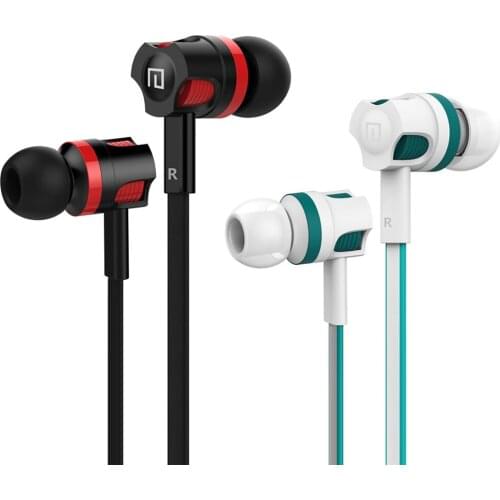 JM26 Wired Earphones In-ear Stereo Gaming Headsets with Mic Silicone Eartips Ear Sleeve Earphone HiFi Earphones Wired Headsets