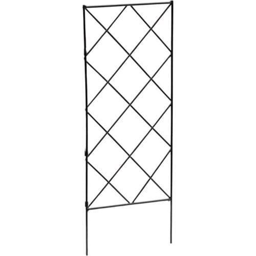 Garden Plants Vines Climbing Trellis Black Metal Wire Lattice Grid Trellis Panels Decorative Fences Flower Support Frame 449E