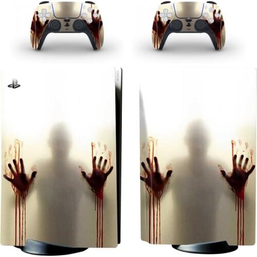 The Walking Dead PS5 Standard Disc Edition Skin Sticker Decal Cover for PlayStation 5 Console & Controller PS5 Skin Sticker Viny