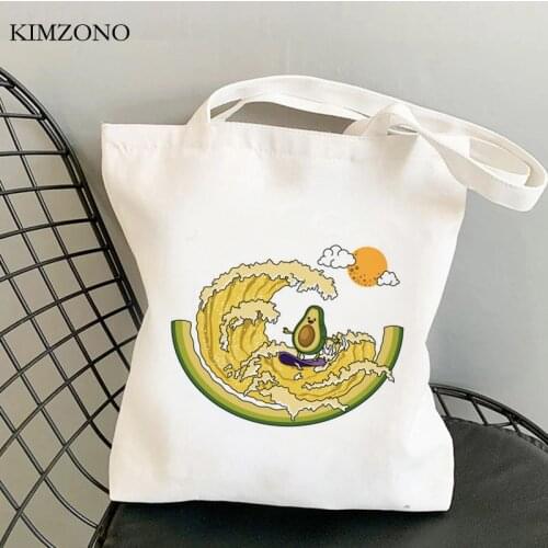 Avocado shopping bag shopping tote shopper eco cotton reusable bag cloth fabric reciclaje tote custom