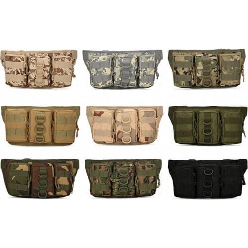 9 Colors Women Men Tactical Waist Pack Waterproof Breathable Outdoor Army Military Hunting Hiking Climbing Training Waist Bag