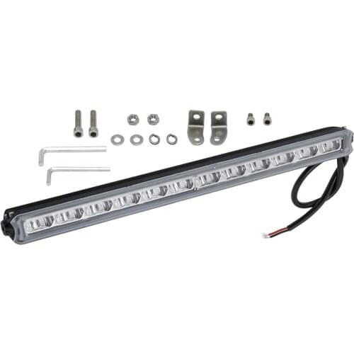 14inch LED Light Bar Super Slim Single Row Flood Beam Lamp Offroad IP68 Rating DC 9V-30V Flood Beam 6000K 3800LM