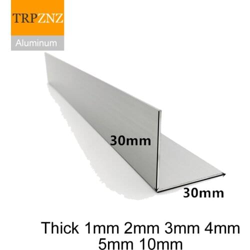 30x30mm,thick 1/2/3/4mm,6063 Right Angle aluminum,L-shaped aluminum alloy,Aluminum edging triangle profile,Decoration Materials