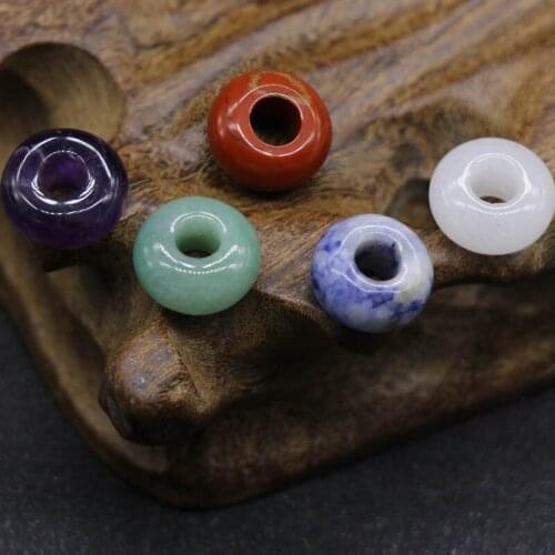 8*14mm crystal stone large hole beads DIY Pan Jia Zhou Jia string beads hand woven beads accessories material 1Pcs