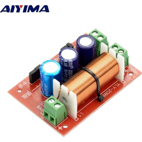 AIYIMA 1Pcs 400W Adjustment Treble Bass Frequency Divider Two Way Speaker Audio Crossover Filters