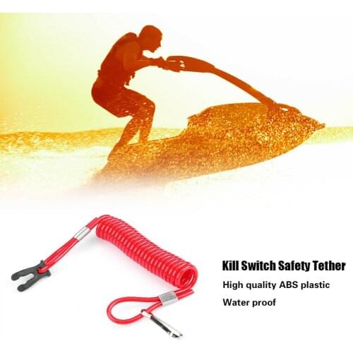 Boat Outboard Engine Ignition Emergency Ignition Kill Stop Switch Key Safety Lanyard Rope Clip For Suzuki Motorcycle Accessories