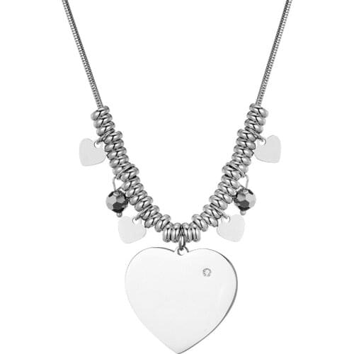 Bohemian Women Jewelry Stainless Steel Long Necklace For Women Gift 2019 New Heart Star Pendant Fashion Jewelry Accessories