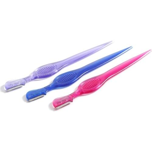 Portable Eyebrow Trimmer Razor Shaver Eye Brow Shaper Shaping Tool Scissors Facial Hair Remover for Women Makeup Tools