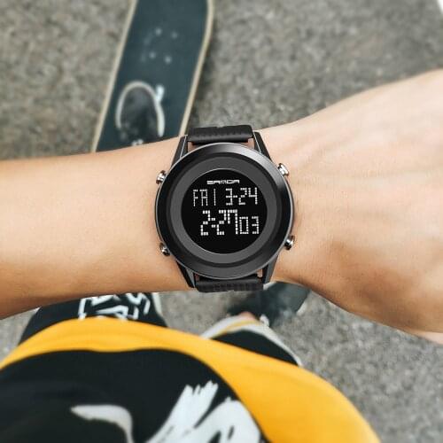 SANDA Brand Men Sport Casual LED Watches Mens Digital Man Army Military Wrist Watch Fitness Clock Hodinky Relogio Masculino