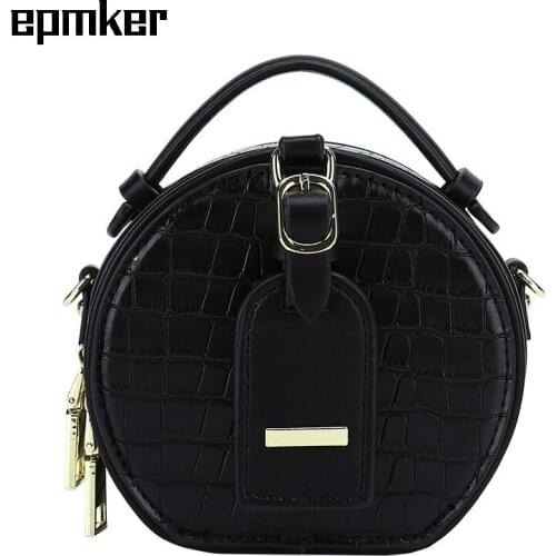 EPMKER Circular Bag Luxury Designer Handbags Brand Bags Mini Shoulder Bag Cute Crossbody Bags Fashion Purses and Handbag