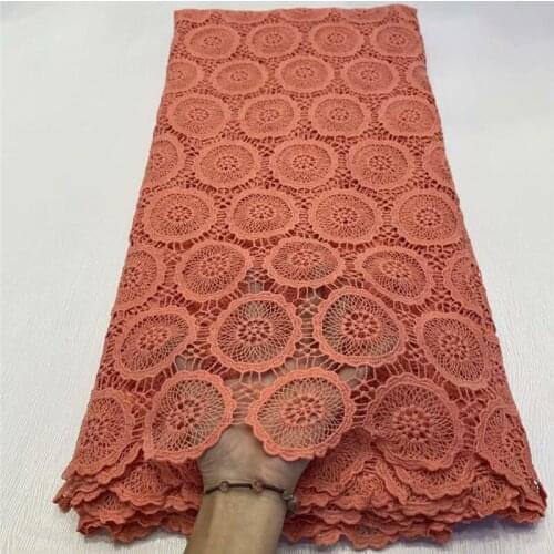 Guipure Lace High Quality Cord Lace African Water Soluble Lace Fabric With Stones Nigerian Lace Fabric For Dress Party j66-997