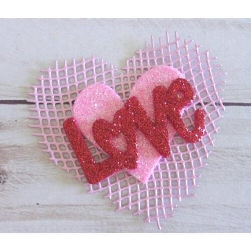 KLJUYP Heart Burlap Metal Cutting Dies Scrapbook Paper Craft Decoration dies scrapbooking