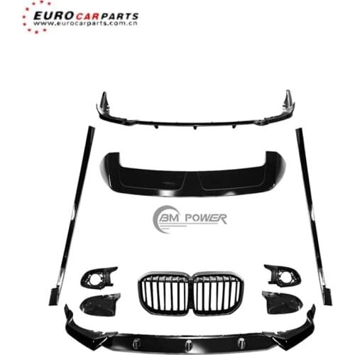 X7 body kit fit for X7 G07 MBM style plastic material front lip grille side skirt rear diffuser and spolier rear wing