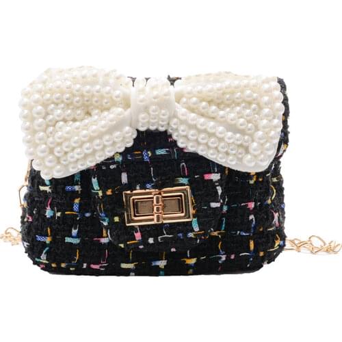 Cute Kids Purses and Handbags Mini Crossbody Little Girl Pearl Bow Messenger Bag Baby Girls Coin Wallet Toddler Purse