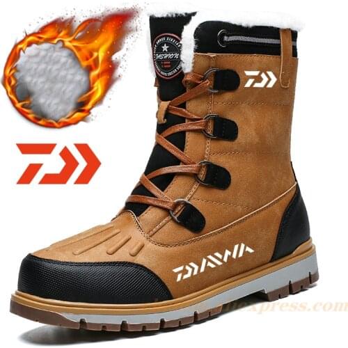 2021 New Snow Boots Daiwa Fishing Shoes Breathable Non-slip Shoes Winter Outdoor Warm Boots Waterproof Boots Fishing Snow Boots