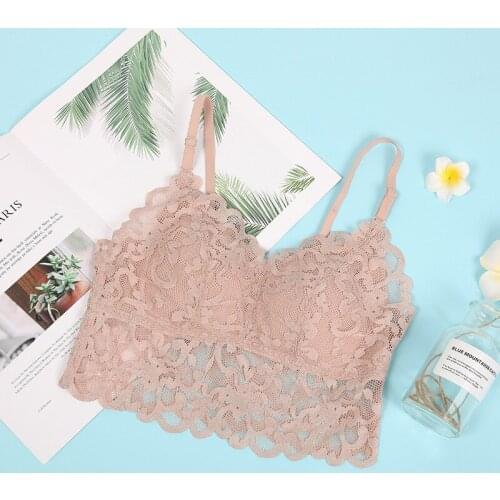 New Women Sleep Bra Female Beautiful Back Lace Thin Section Breast-wrapped Brattle Ladies French Underwear