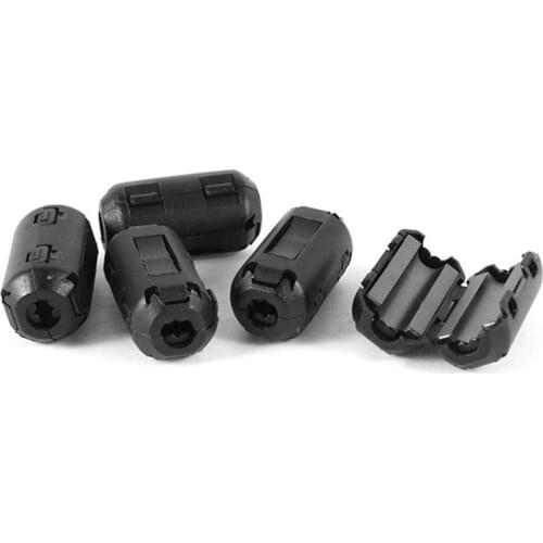 New 5 pieces UF35B 5 mm diameter black to EMI RFI ferrite core filter