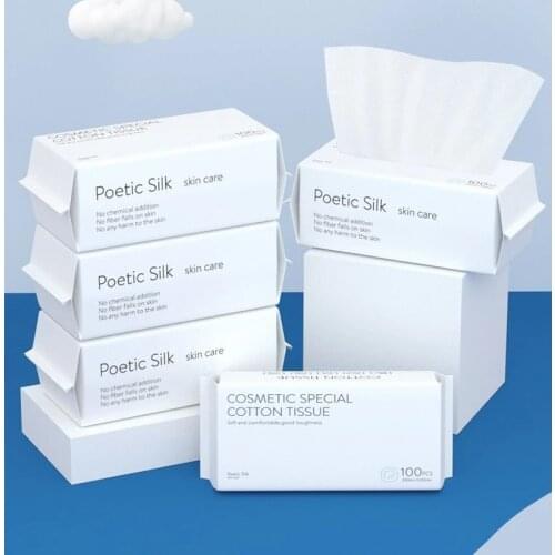 Disposable Cleansing Towel Non-woven Fabric Soft Cleansing Paper Facial Makeup Remover Skin Care Cotton Pad