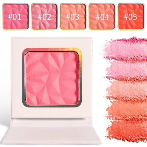 Wholesale Peach Blush Pallete Face Makeup Blusher Powder Bronzer Cosmestics Palette Pink Contour Shadow Custom Private Label