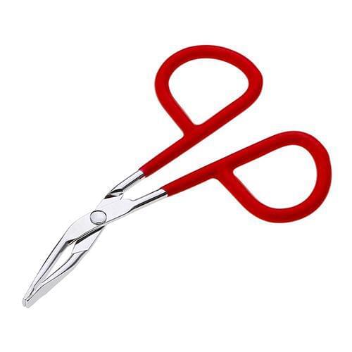 Useful Scissors Flat Tip Eyebrow Tweezers Clamp Clipper Makeup Removal Tool