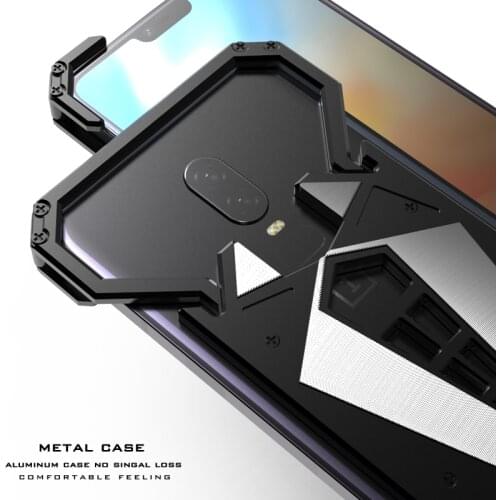 2018 Hot Luxury Metal Aluminum Shockproof Cover For Oneplus6 Heavy Duty Protection Armor Phone Shell Case for One Plus 5 5t