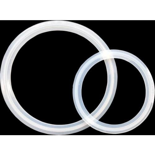 Silicon Sealing Strip Gasket Ring Washer For Homebrew Fit 1/2" 3/4" 1" 1.5" 2" 2.5" 3" 3.5" 4" Sanitary Tri Clamp Ferrule