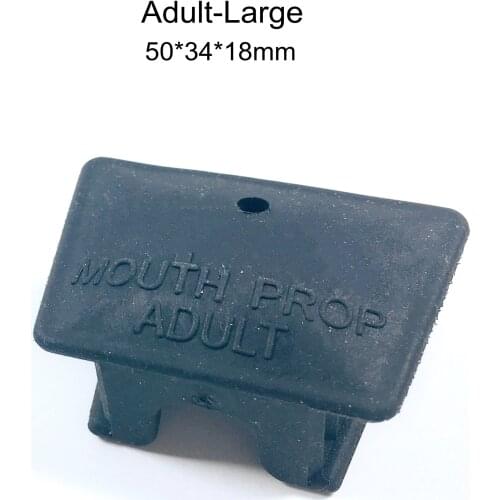 Dental Black Silicone Mouth Prop Bite Blocks Large Adult 2pcs/Box