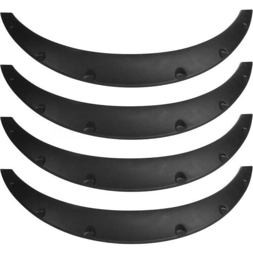 Universal 4Pcs/Set Flexible Car SUV Off-Road Fender Flare Wheel Arch Protector Widened Decorative Wheel Eyebrow Fender JG-WP01