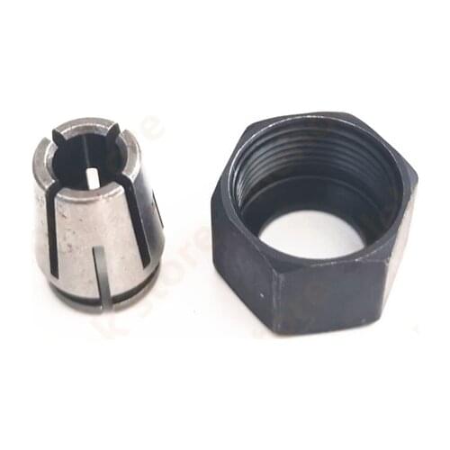 Iron Chuck Cap Nut part Collet 6mm cone Replace for Makita 193012-1 763645-2 GD0800C GD0810C GD0811 Power tool accessories tools