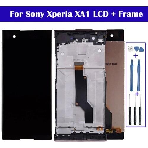 For Sony Xperia XA1 LCD G3121 G3123 G3125 G3112 LCD With Touch Screen Touch Screen Digitizer Assembly Black White Gold