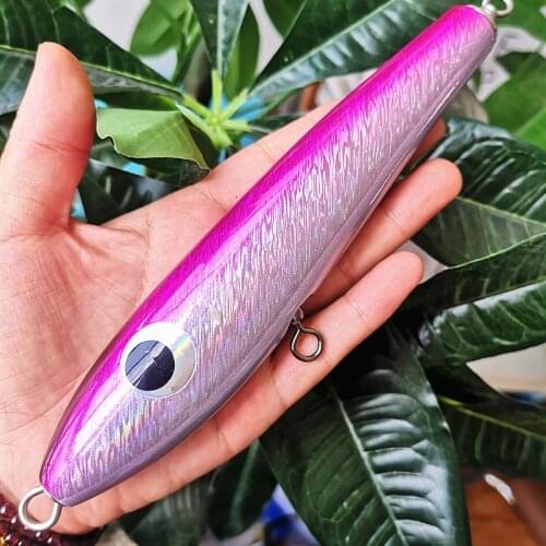 Swolfy 1PC pencil Game Boat Fishing Lure 57g/175mm 4colors Trolling Lure Deep Sea Pencil Fishing Artificial Bait