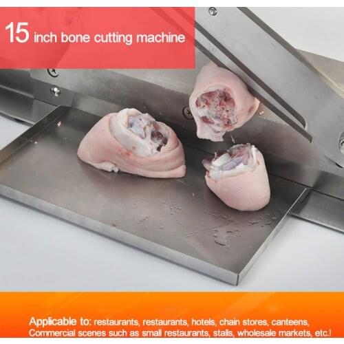 15 Inch Bone Cutting Machine Supermarket Commercial Bone Cutting Machine Cutting Ribs Pork Feet Lamb Chops 33cm Blade
