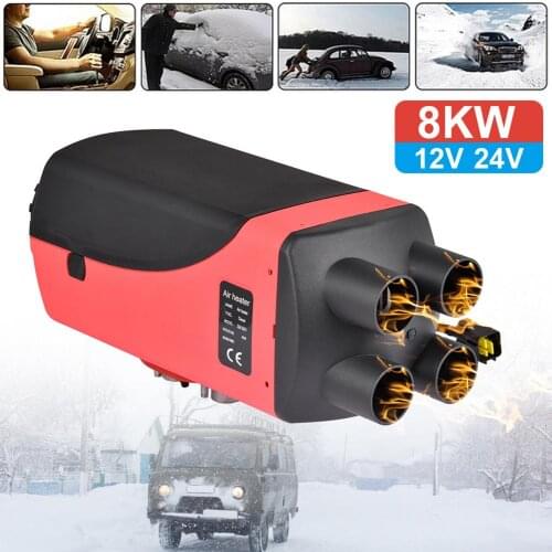 8KW 12V24V Auxiliary Heater Parking Air Fuel Oil Heating Machine &LCD Universal For Car Parking Heater Diesel Fuel Heater
