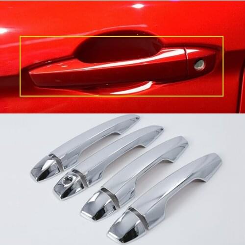 Car Styling 8PCS ABS Chromed Exterior Door Handle Cover Trim For Mitsubishi Eclipse Cross 2018 2019 Left Hand Drive