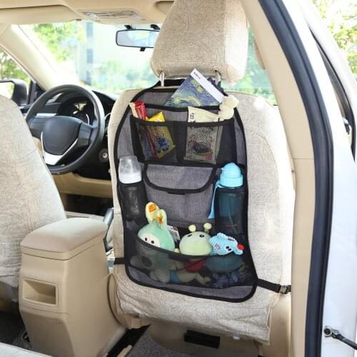 Car Organizer Multifunctional Car Back Seat Storage Organizer Foldable Car Seat Protector for Baby Kids Toddlers