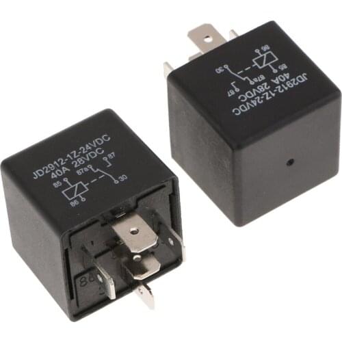 2PCS 24V Automotive Changeover Relay Model: JD2912-1Z-24VDC 40A 28VDC