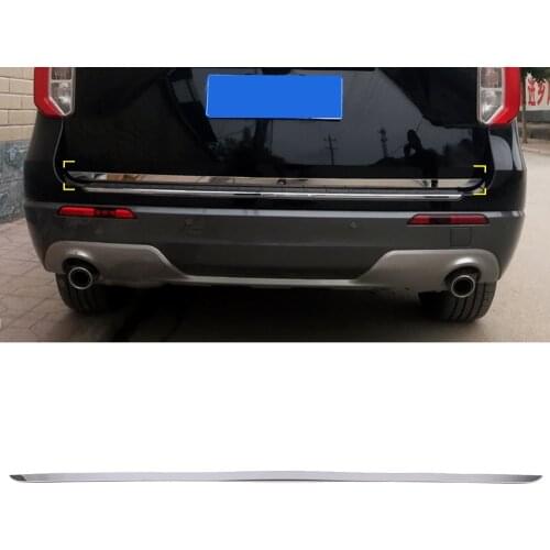 Car Styling 1PCS Stainless Steel Rear Trunk Tailgate Molding Strip Cover Trim for Ford Explorer 2020 2021 accessories