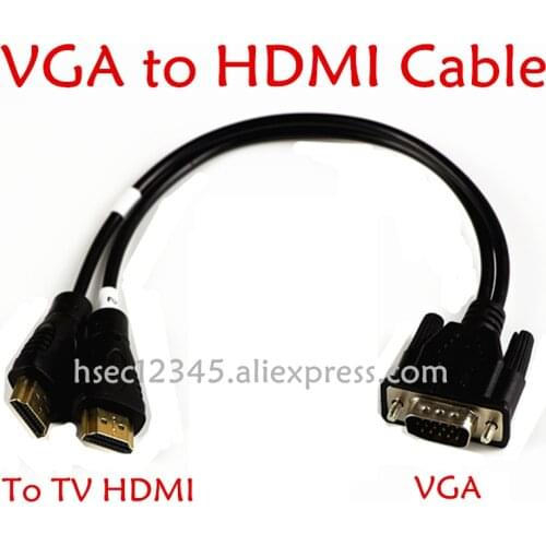 Free shipping VGA to HDMI line/Cable For RT809F RT809H EMMC programmer Solve the Problem of Printing and Brushing in HDMI Port