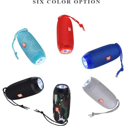 10W outdoor wireless Bluetooth Speaker Column Bluetooth Portable Speaker Subwoofer Speaker With TF card FM Radio AUX LED Light
