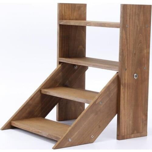 Flower shelf multi-storey indoor special home balcony decoration frame wood living room space desktop flower shelf