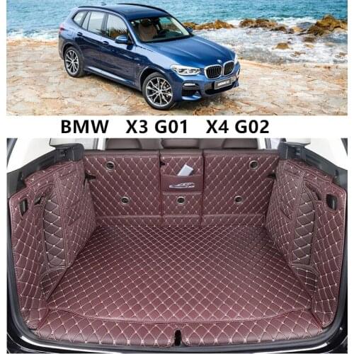 For BMW X3 G01 X4 G02 2018 2019 2020 2021+ Full Rear Trunk Tray Liner Cargo Mat Floor Protector Foot Pad Mats