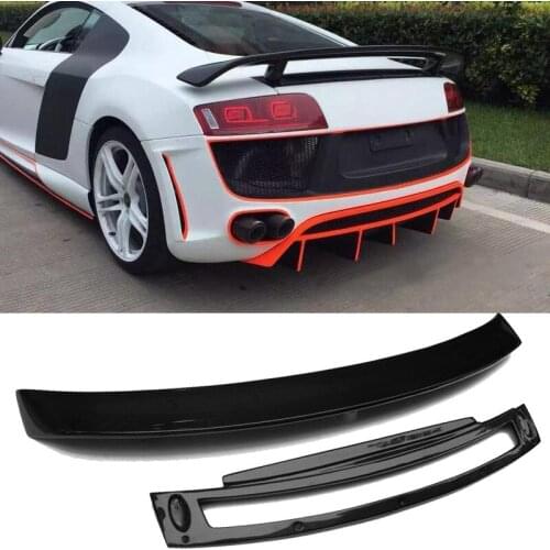 Double-deck Carbon fiber Trunks Spoiler Fit For Audi R8