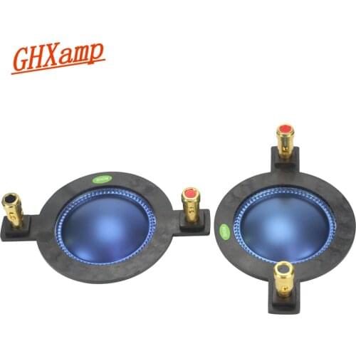 GHXAMP 44.4MM Voice Coil Blue Film 44 Core Horn Tweeter Driver Diaphragm Treble Speaker Repair DIY 8OHM 70-250W High-end 2PCS