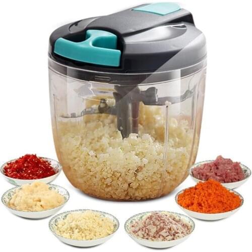 500ml/900ml Meat Grinder Hand-power Food Chopper Mincer Mixer Blender Chop Fruit Vegetable Processor Slicer Kitchen Accessories