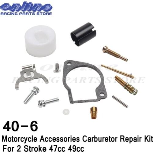 Motorcycle Carburetor Repair Kit Fits for two Stroke 43CC 47CC 49CC Mini Moto Pocket Bike Motorcycle Fuel System Parts